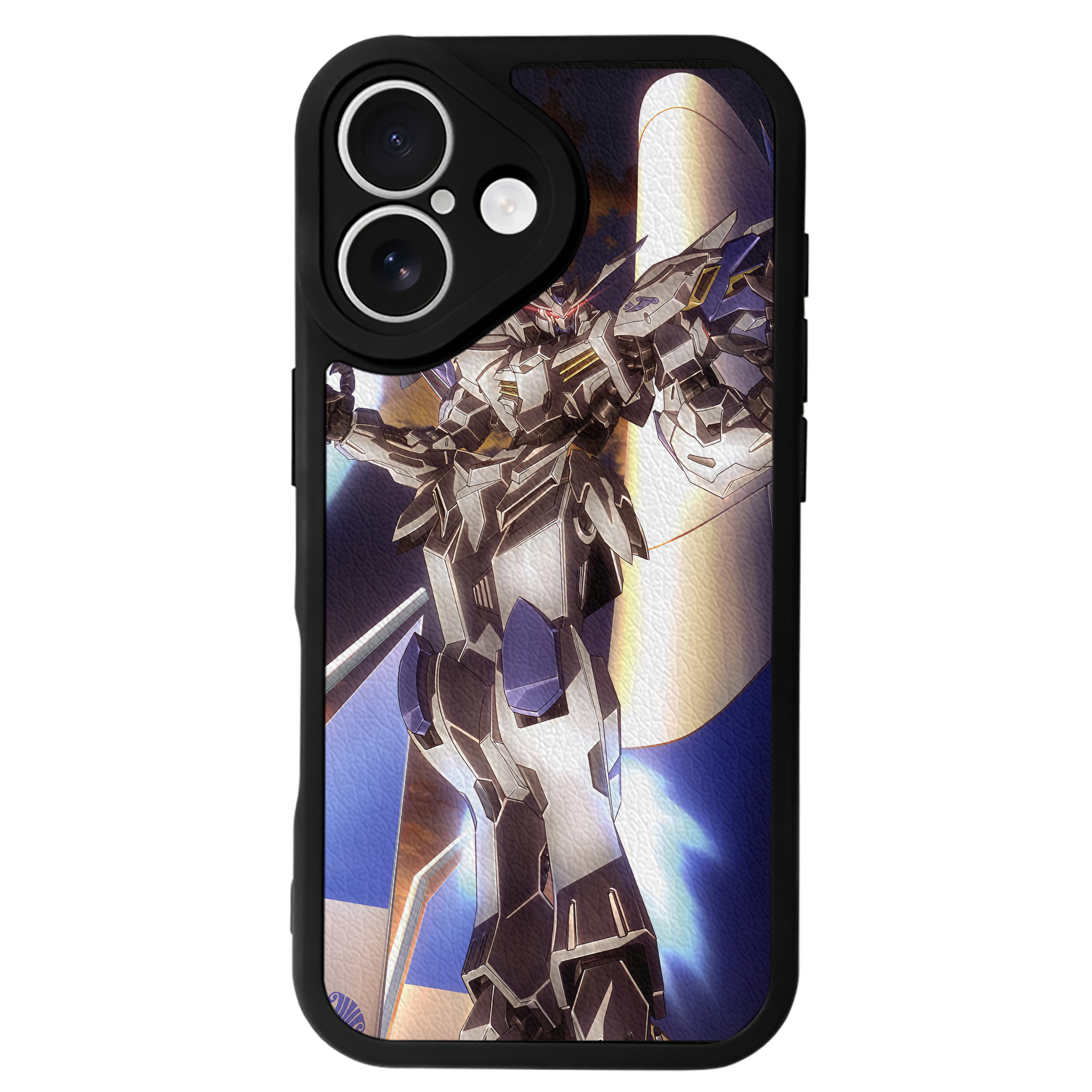 （画像用） 機動戦士ガンダム Mobile Suit Gundam 【iPhone 16シリーズ対応】シリコンスマホケース（レザー調） 材質：シリコン